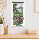 14CT Partial Cross Stitch Garden Path Stamped DIY Kits Handmade Embroidery