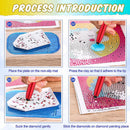 DIY Diamond Painting Point Drill Pen Multifunctional Nail Art Tool (Red) Newly