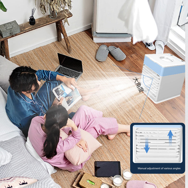 3 in 1 Mini Desktop Air Conditioner Summer Humidifier Purifier Air Cooler Fan