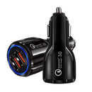 Quick Charge QC 3.0 USB Car Charger Dual USB 3.1A Fast Charging Charger Adapter