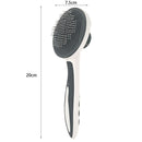 Stainless Steel Bristle Dog Hair Remover Comb Hair Grooming Brush (Grey) Newly