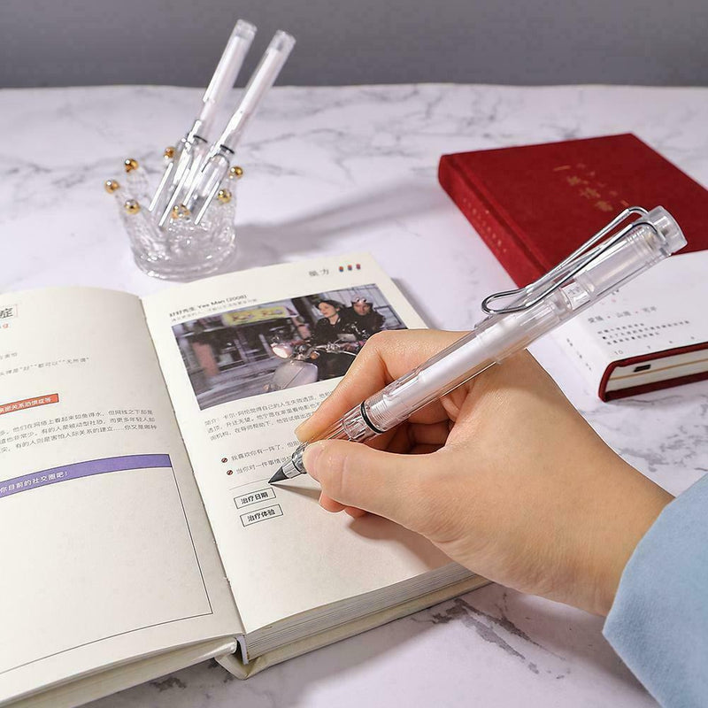 Inkless Eternal Pencil Unlimited Writing No Need Sharpen Students Erasa O1Y8