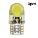 10pcs 12V T10 COB 6SMD Silicone LED Car Light Bulbs 360° Beaming Width Lamp