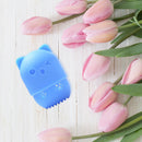 Silicone Beauty Sponge Storage Box Egg Stand Powder Puff Holder (Dark Blue)