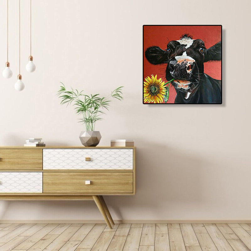 Diamond Painting Cow Full Round Drill Picture of Rhinestone DIY Drawing Kit