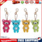 5pcs DIY Diamond Painting Bear Keychain Full Special Shaped Drill (QC003)