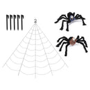 Halloween Giant Spider Web Spider /Witch Outdoor Scary Party Prop Decor`