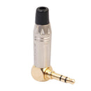 3.5mm Stereo Right Angle Male Audio Headphone Male Soldering