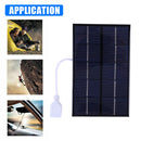 USB Solar Panel Outdoor 5W 5V Polysilicon + Epoxy Travel DIY Solar Charger Newly