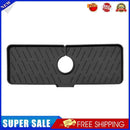 Bathroom Faucet Water Catcher Mat Sink Draining Pad Behind Faucet (Black)