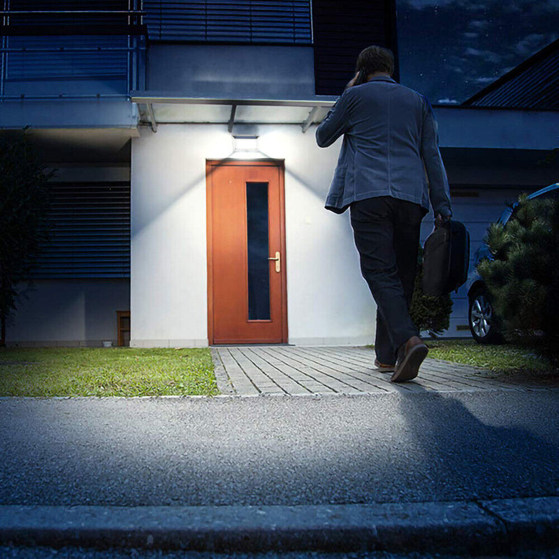 142LED Solar Wall Light Outdoor Waterproof Motion Sensor Lamp Garden Decoration
