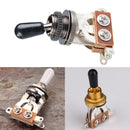3-Way Guitar Selector Pickup Toggle Switch Parts for Les Paul Black 5pcs