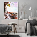 Frameless Oil Paint By Numbers DIY Cat Butterfly Picture Craft Kit for Home