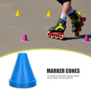 10x Marker Cones Roller Skating Football Soccer Training Equipment (Blue) Newly