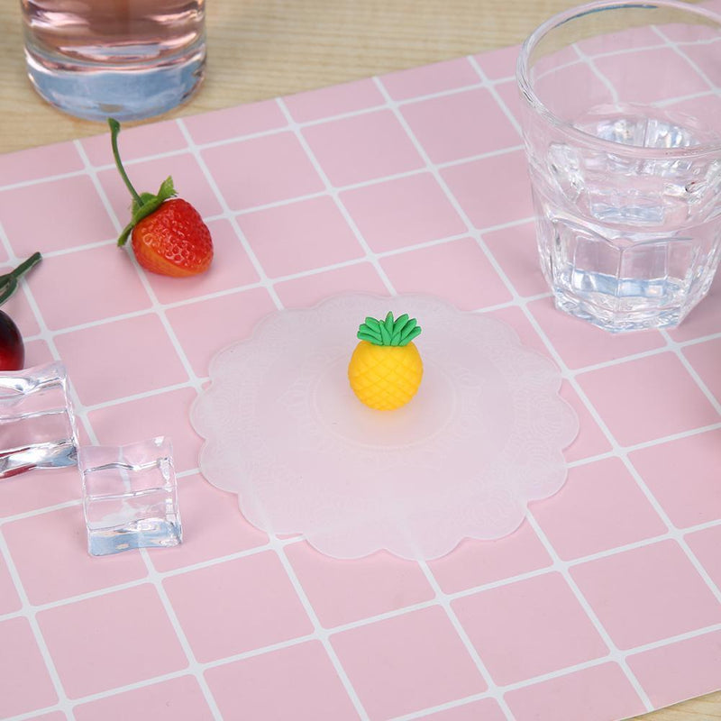 Silicone Heat-resistant Dust-proof Cup Lid Universal Bowl Cover (Pineapple)