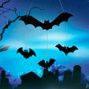 Halloween Bats Hanging Ornaments Wrought Iron Garden Yard Decoration Theme Party