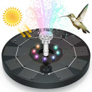 Solar Powered Floating Pump Water Fountain Birdbath Pond Pool Garden Home Decor