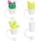 Drinking Dust Cap Cup Accessories Silicone Straw Plug Cartoon Plugs Cover
