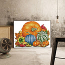 Partial Embroidery Pumpkin Printed Cross Stitch 14CT 2 Strands Cotton Kit