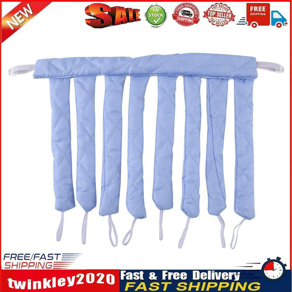 Heatless Spiral Curlers Sleeping Headband Hair Curler Hair Styling (Blue) Newly