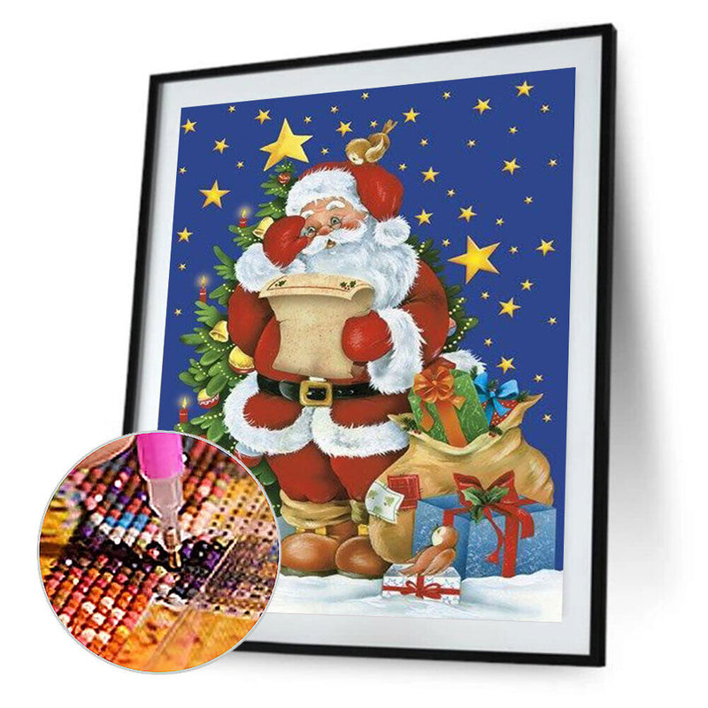 5D Diamond Painting Kit DIY Santa and Gifts Full Round Drill Mosaic Picture Arts