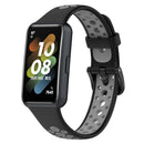 TPU Band for Huawei Band 7 Wristbands Smart Bracelet Strap (Black Grey)