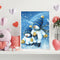 Oil Paint by Numbers Hat Snowman Canvas Artwork Living Room Picture Decoration