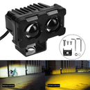 Square 4000lm Waterproof Car Headlights Motorcycle LED Driving Spotlights Lights