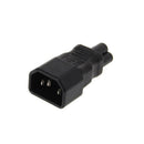 IEC 320 C14 3-Pin Male To C5 3-Pin Female Straight Power Plug Converter Adapter