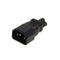 IEC 320 C14 3-Pin Male To C5 3-Pin Female Straight Power Plug Converter Adapter