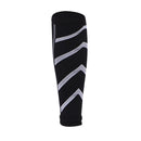 Leg Calf Shin Splints Support Running Athletics Compression Sleeves (Black)