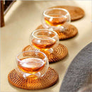 Wall Heat Resistant Espresso Coffee Cups Tea Cups Mini Glass Cup Kungfu Teacup