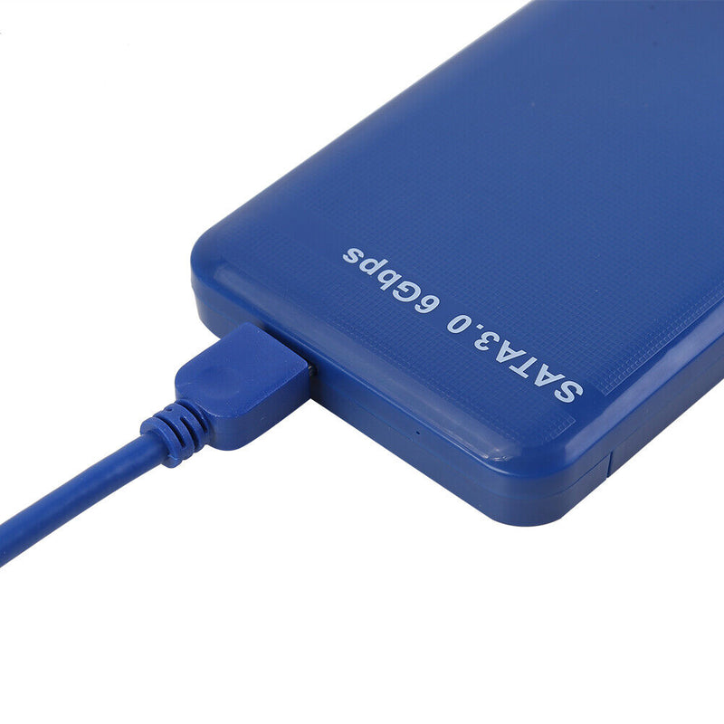 2.5 inch USB3.0 to SATA 3.0 HDD Hard Disk Drive External Case Box (Blue)