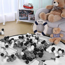 100pcs PVC Macaroon Ocean Balls Baby Kid Colorful Sea Balls (Tricolor 5.5cm