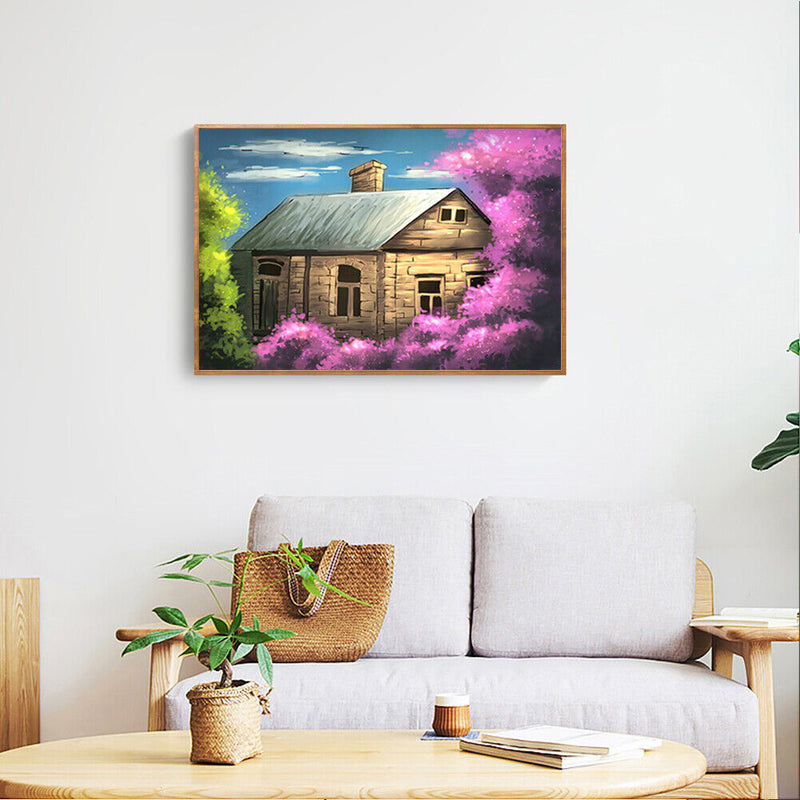 DIY Full Round Drill Diamond Painting Dream Cabin Picture Rhinestone Mosaic Kits