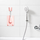 Bathroom Wall Mounted Hand Shower Head Adjustable Holder Bracket (Pink) Newly