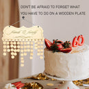 Wooden Reminder Calendar Birthday Tracker DIY Wall Hanging Board Sign