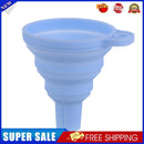 Protable Mini Silicone Foldable Oil Funnel Hopper Kitchen Tool/Nordic Blue