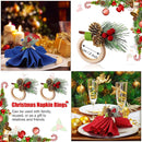 Wooden Napkin Ring Handicraft Pine Cones Napkin Holder Christmas Napkin Rings