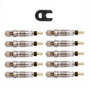 10pcs Brass Presta Valve Cores with Tool Mountain Road Bike Repair Parts Newly