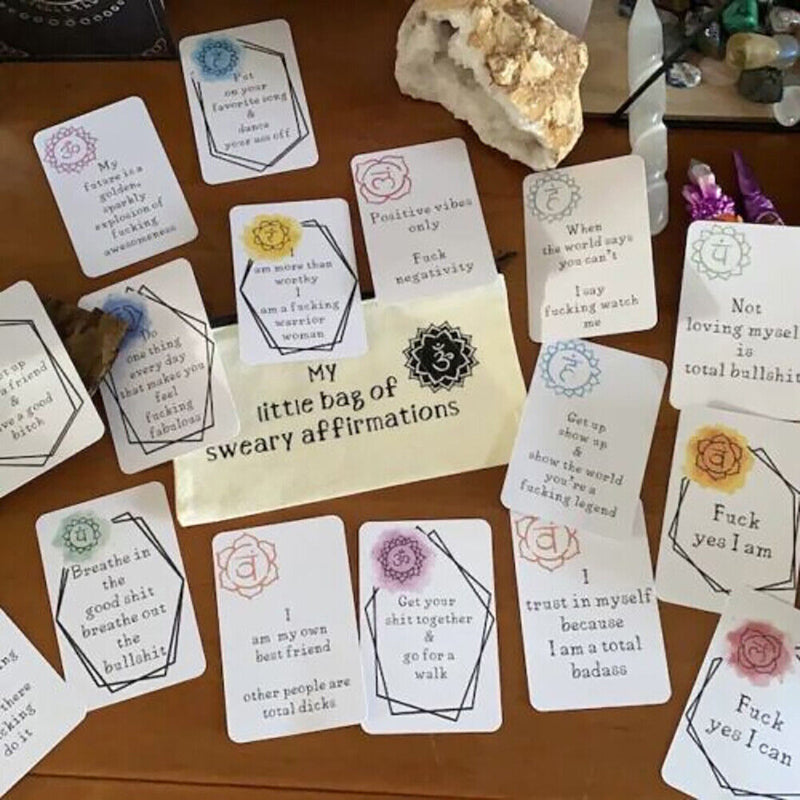 16pcs Affirmation Card Funny Postcards Funny Affirmation Card for Friends Fam