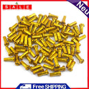 50pcs Metal Nipples for 14G 2mm Spokes MTB Mountain Bike Bicycle Cycling Parts