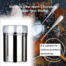 Stainless Steel Seasoning Shaker Bottle Sprinkle Coffee Powder Spices Jar Newly