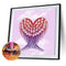 Full Round Diamond Painting DIY Kit Pink Angel Wings Rhinestone Mosaic Picture