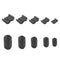 50pcs Clip-on Ferrite Ring Choke Noise Suppressor 3.5mm 5mm 7mm 9mm 13mm Newly