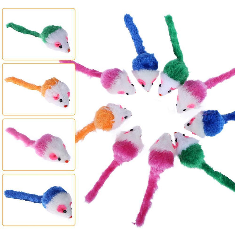 10 Pcs False Mouse Pet Cat Toys Mini Funny Playing Toys For Cats
