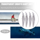 10pcs 8.9cm 12g Artificial Fishing Lure Transparent Embryo Body Hard Baits Set
