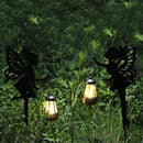 2pcs LED Solar Flower Fairy Lantern Light Waterproof Yard Art Garden Decor Newly