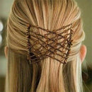 Maker DIY Elastic Double Clip Metal Hairpins Headband Bun Hair Combs Beads Comb