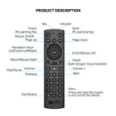 G20S PRO 2.4G Wireless Voice Fly Mouse Remote for PC Smart TV Set Top Box